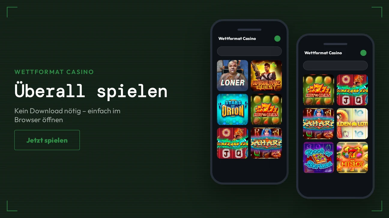 Zocke Slots mobilbasiert.